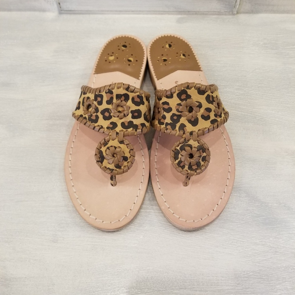 Jack Rogers Remy Leopard-Print Sandals